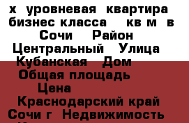 2-х  уровневая  квартира  бизнес-класса 97 кв.м. в Сочи. › Район ­ Центральный › Улица ­ Кубанская › Дом ­ 12 › Общая площадь ­ 97 › Цена ­ 24 000 000 - Краснодарский край, Сочи г. Недвижимость » Квартиры продажа   